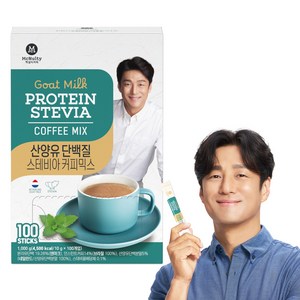 맥널티커피 산양유 단백질 스테비아 커피믹스, 10g, 100개입, 1개