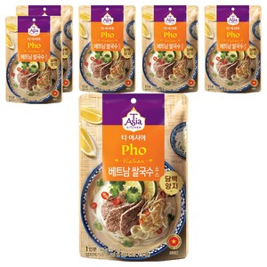 티아시아키친 베트남 쌀국수 소스 담백 양지, 90g, 6개