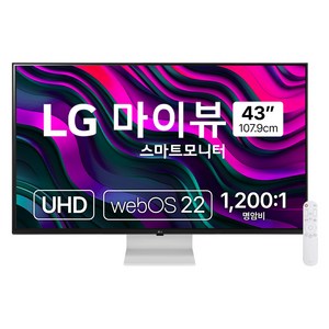 LG전자 4K UHD 스마트 모니터 방문설치, 107.9cm, 43SQ700SW