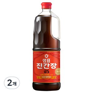 샘표 진간장 금S, 1.7L, 2개