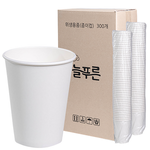 늘푸른 무인쇄 종이컵 380ml, 300개입, 1개