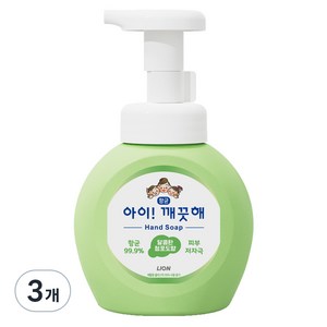 아이깨끗해 향균 폼 핸드솝 청포도향, 250ml, 3개