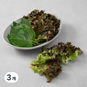 국내산 상추&깻잎 간편쌈, 150g, 3개