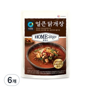 호밍스 청정원 얼큰 닭개장, 450g, 6개