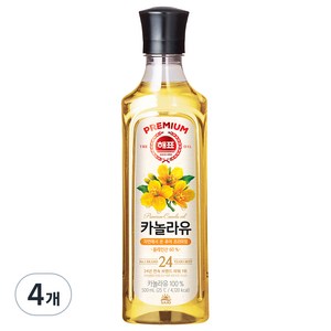 해표 카놀라유, 500ml, 4개