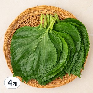 유기농 깻잎, 50g, 4팩