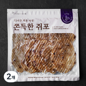 선홍수산식품 72시간 저온숙성 쫀득한 쥐포, 300g, 2개