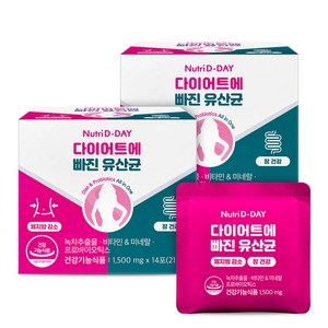 뉴트리디데이 다이어트에 빠진 유산균, 14회분, 2개