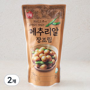 정원식품 꽈리고추가 들어있어 맛있는 메추리알 장조림, 500g, 2개