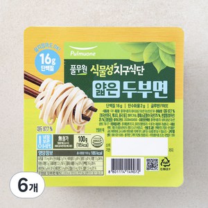 풀무원 식물성 지구 식단 두부면 얇은면 3개입, 300g, 2개