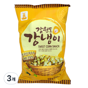 성부식품 당암티에프 강원도 강냉이 스낵, 150g, 3개