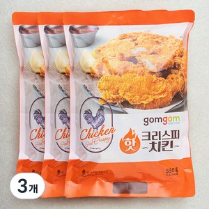 곰곰 핫크리스피치킨, 550g, 3개