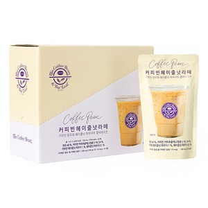 커피빈 헤이즐넛 라떼 파우치 커피, 190ml, 10개