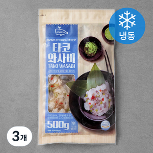 고래미 타코와사비 (냉동), 500g, 3개