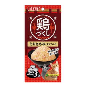 챠오츄르 고양이 치킨가득파우치 3p, 혼합맛(닭가슴살/참치), 180g, 1개