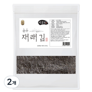 순수해작 재래김 100p, 260g, 2개