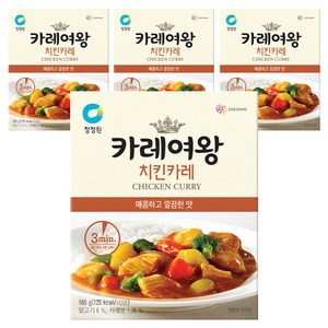 카레여왕 치킨카레, 160g, 4개