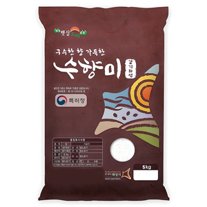 수향미 2024년산 햅쌀 골든퀸 3호 백미 특등급, 5kg, 1개