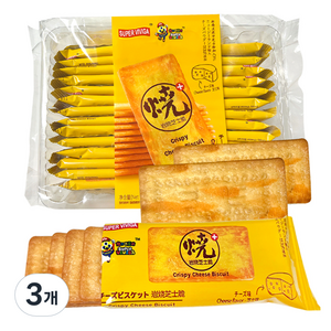 슈퍼비비가 크리스피 치즈맛 비스킷 26p, 288g, 3개