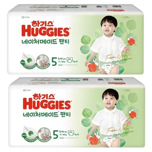 하기스 네이처메이드 팬티형 기저귀 남아용, 5단계, 88매