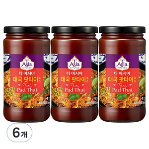 티아시아키친 태국 팟타이 소스, 350g, 6개