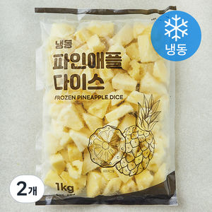 신정푸드 파인애플 다이스 (냉동), 1kg, 2개