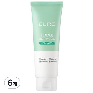 김정문알로에 큐어 리알로에 수딩젤, 150ml, 6개