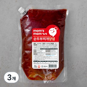 맘스맘 순두부찌개양념, 2kg, 3개