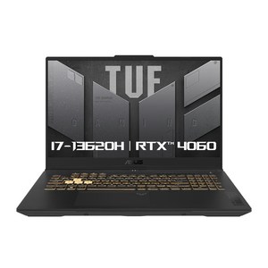 에이수스 2024 TUF F17 17.3 코어i7 인텔 13세대 지포스 RTX 4060, Mecha Gray, 512GB, 16GB, Free DOS, FX707VV-HX127