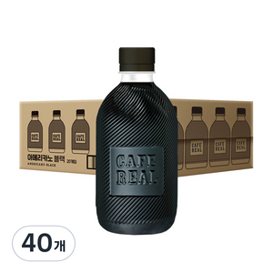 까페리얼 무라벨 아메리카노 블랙, 400ml, 40개