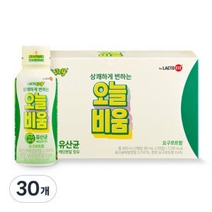 락토조이 오늘비움 유산균음료, 80ml, 30개