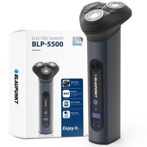 블라우풍트 프리미엄 알루미늄 합금 바디 IPX7 전기면도기, BLP-5500, 혼합색상