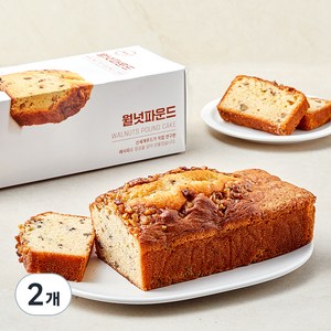 밀크앤허니 월넛파운드 케이크, 650g, 2개