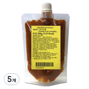 이르카 토피 카라멜, 300g, 5개