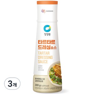 청정원 타르타르 드레싱 소스, 300g, 3개