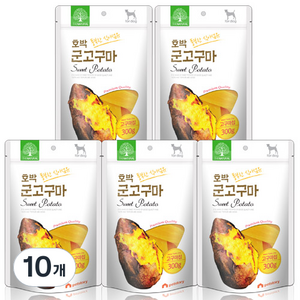 더내추럴 풍부한 식이섬유 호박 군고구마 칩 300g, 10개