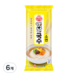 오뚜기옛날 국수 소면, 500g, 6개