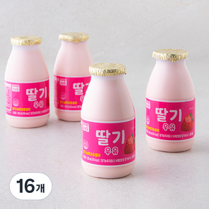 푸르밀 딸기 우유 4개입, 225ml, 16개