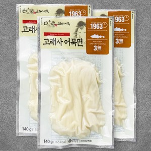 고래사어묵 어묵면, 140g, 3개