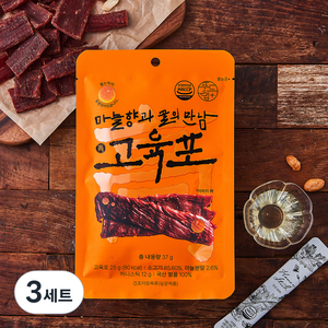 푸드랩플러스 마늘향과 꿀의 만남 고육포 25g + 허니스틱 12g 세트, 3세트