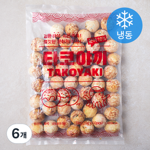 지엔씨푸드 타코야끼 50개입 (냉동), 1kg, 6개