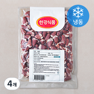 한강식품 닭염통 (냉동), 1kg, 4개