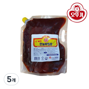 오뚜기 오쉐프 만능비빔장, 2kg, 5개