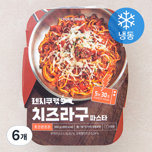 쿠캣 렌지쿠캣 치즈 라구 파스타 (냉동), 360g, 6개