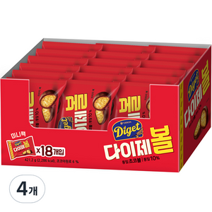 오리온 다이제볼, 421.2g, 4개