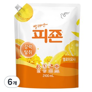 피죤 레귤러 옐로미모사, 2.1L, 6개