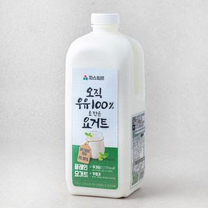 파스퇴르 우유로만든 플레인 요거트, 1.8L, 1개