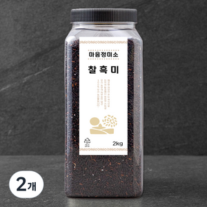 마음정미소 찰흑미, 2kg, 2개