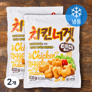 마니커에프앤지 치킨너겟 텐더 400g + 400g (냉동), 2개