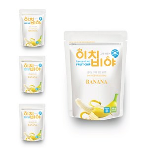 이치비야 동결건조 과일칩 바나나, 20g, 4개